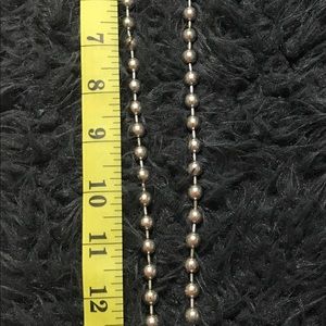 Plunder silver beaded necklace